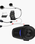 Sistema de Comunicación Bluetooth para Motocicleta 10S + Kit de Abrazaderas Adicional Gratis