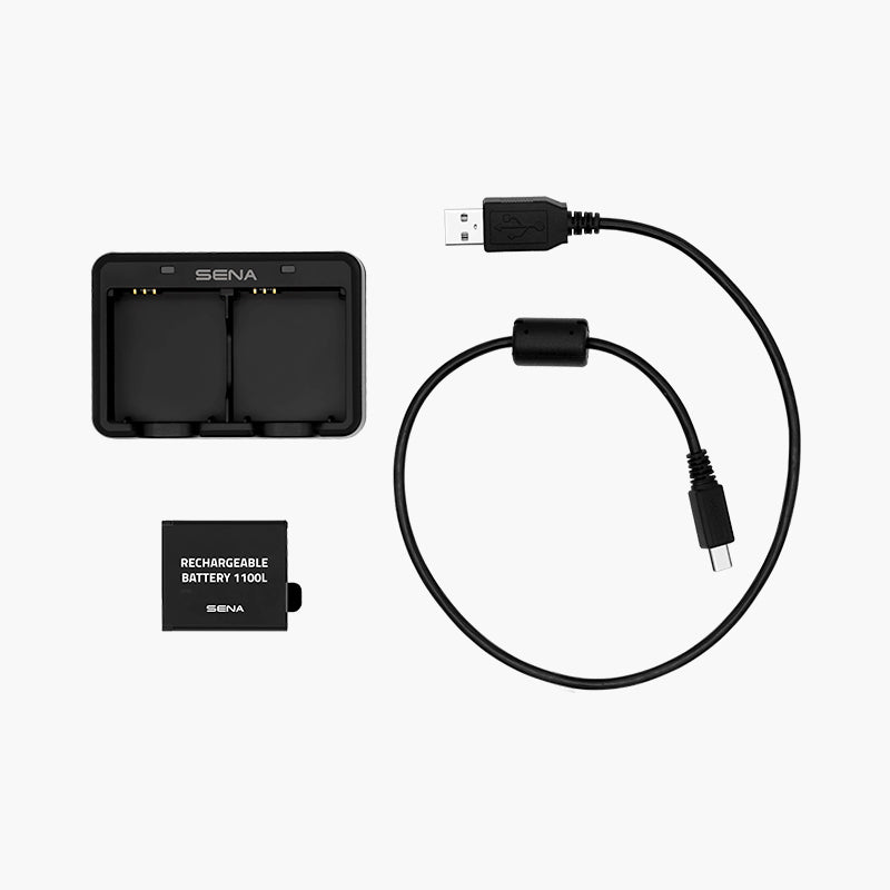 Dual Battery Charger and Rechargeable Battery 1100L