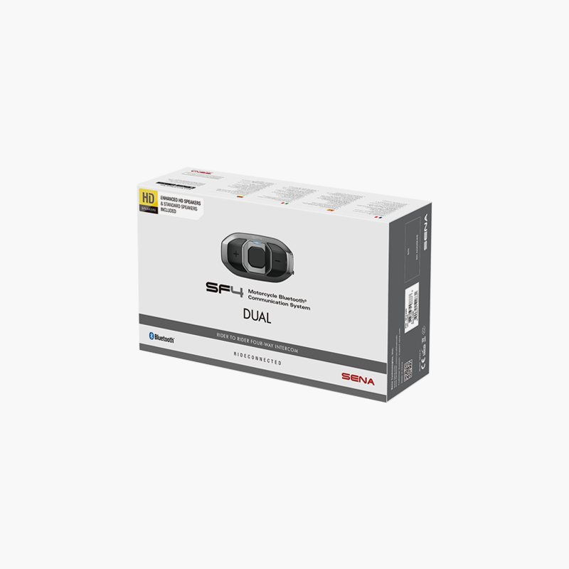 SF4 Bluetooth-Kommunikationssystem für Motorräder mit zwei Lautsprecher-Sets