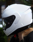 PHANTOM UNPLUGGED Full-face Premium Motorcycle Helmet with Fiberglass Composite Shell