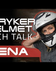 Stryker, Full Face Motorcycle Smart Helmet with Mesh Intercom