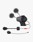 10S Motorcycle Bluetooth Communication System + Clamp Kit Bundle