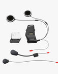 10S Motorcycle Bluetooth Communication System + Clamp Kit Bundle