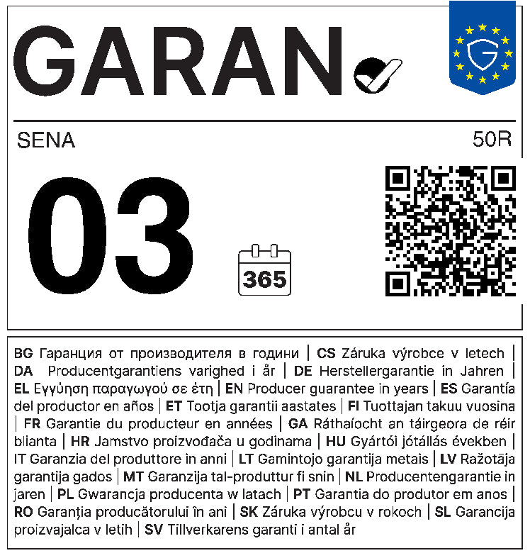 EU GARAN label: commercial guarantee of durability