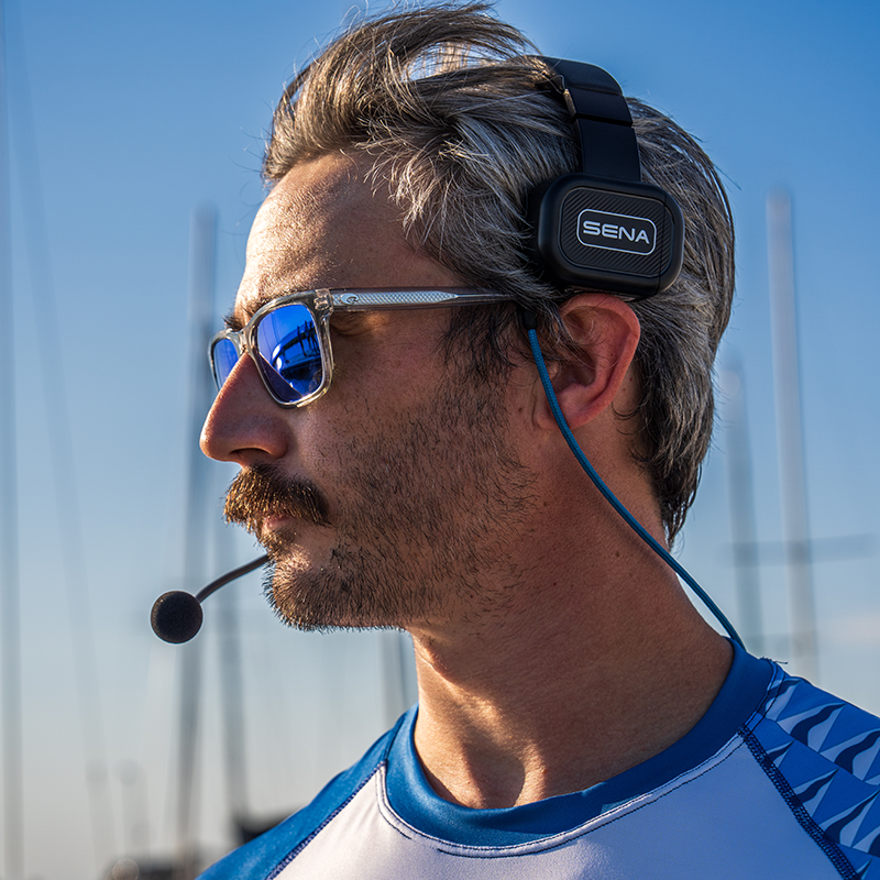 Nautitalk EASY Casque de communication monaural à maillage pour oreille