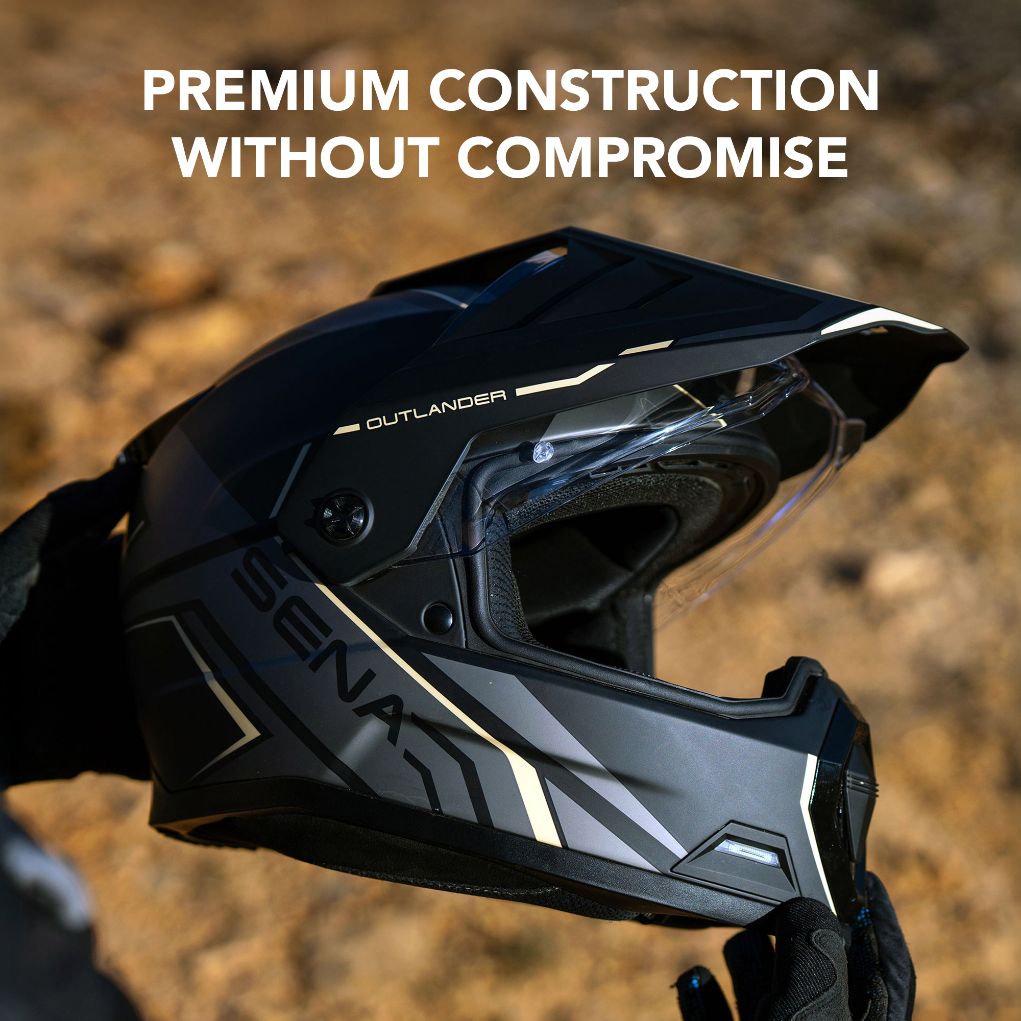 OUTLANDER Versatile Dual Sport Smart Motorcycle Helmet