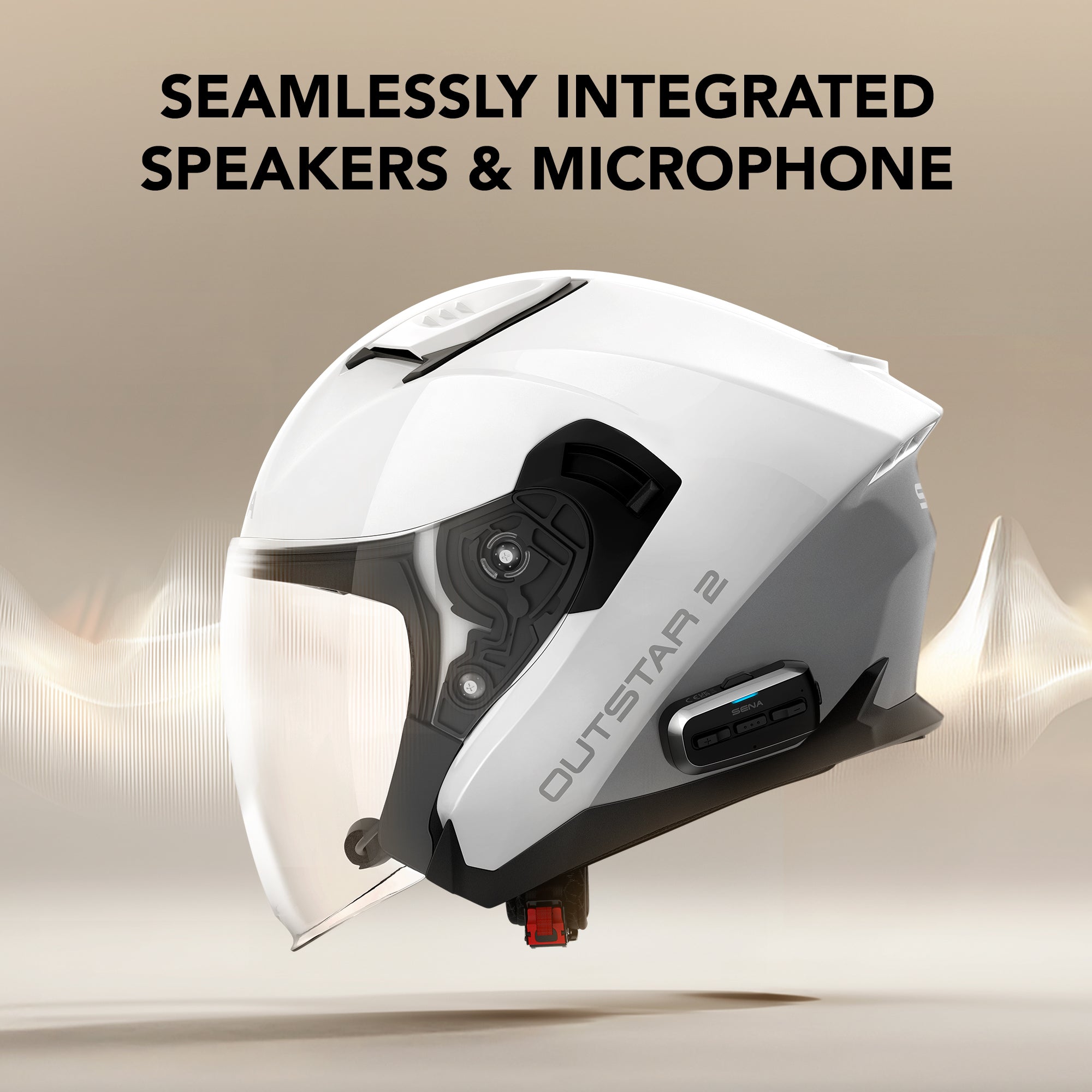 OUTSTAR 2 Open-Face Smart Communication Helmet for Daily Use