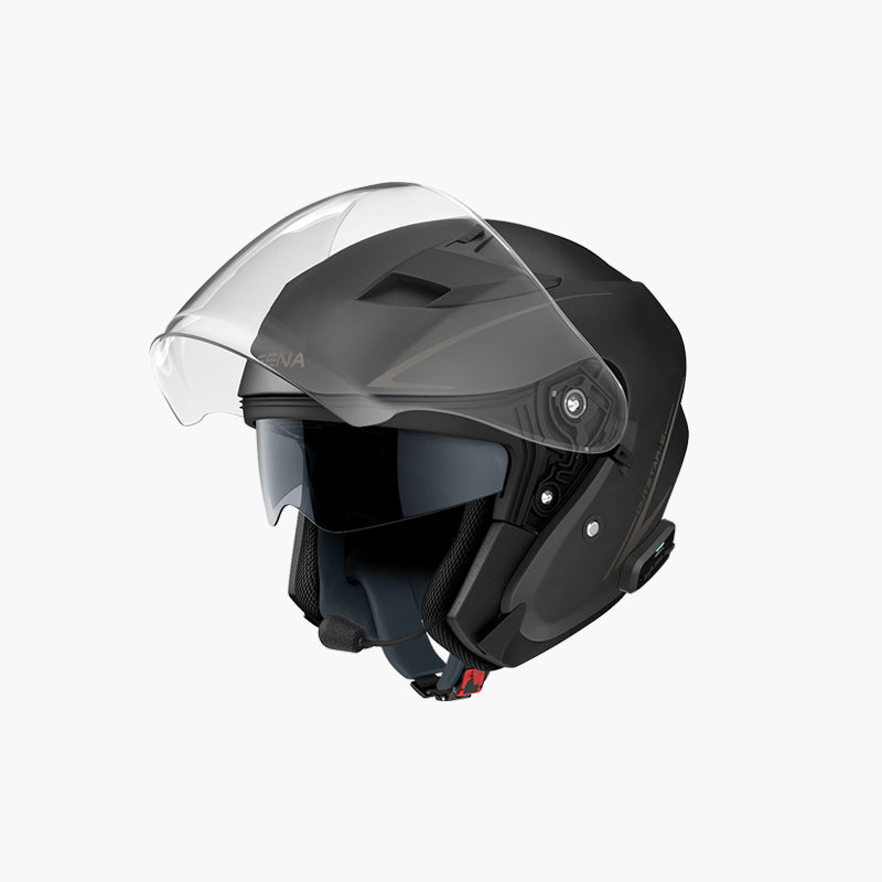 Outstar S Open Face Bluetooth Helmet + Free Additional Visor Bundle