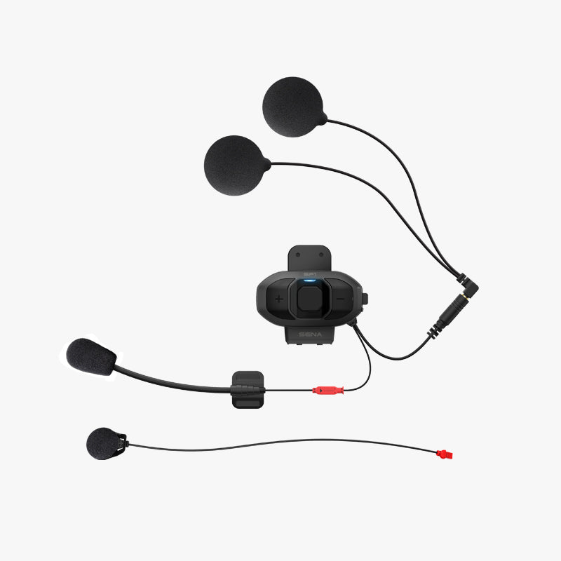SF1 Motorcycle Bluetooth Communication System + Clamp Kit Bundle