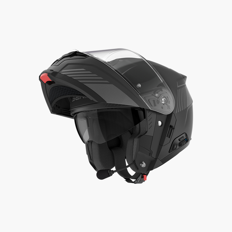 SPECTER Modular Smart Communication Motorcycle Helmet with Mesh Intercom, ECE