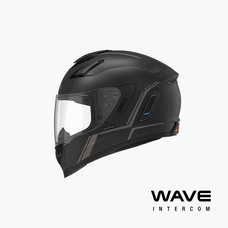 Stryker Smart Helmet with Mesh Intercom + Tinted Shield Bundle