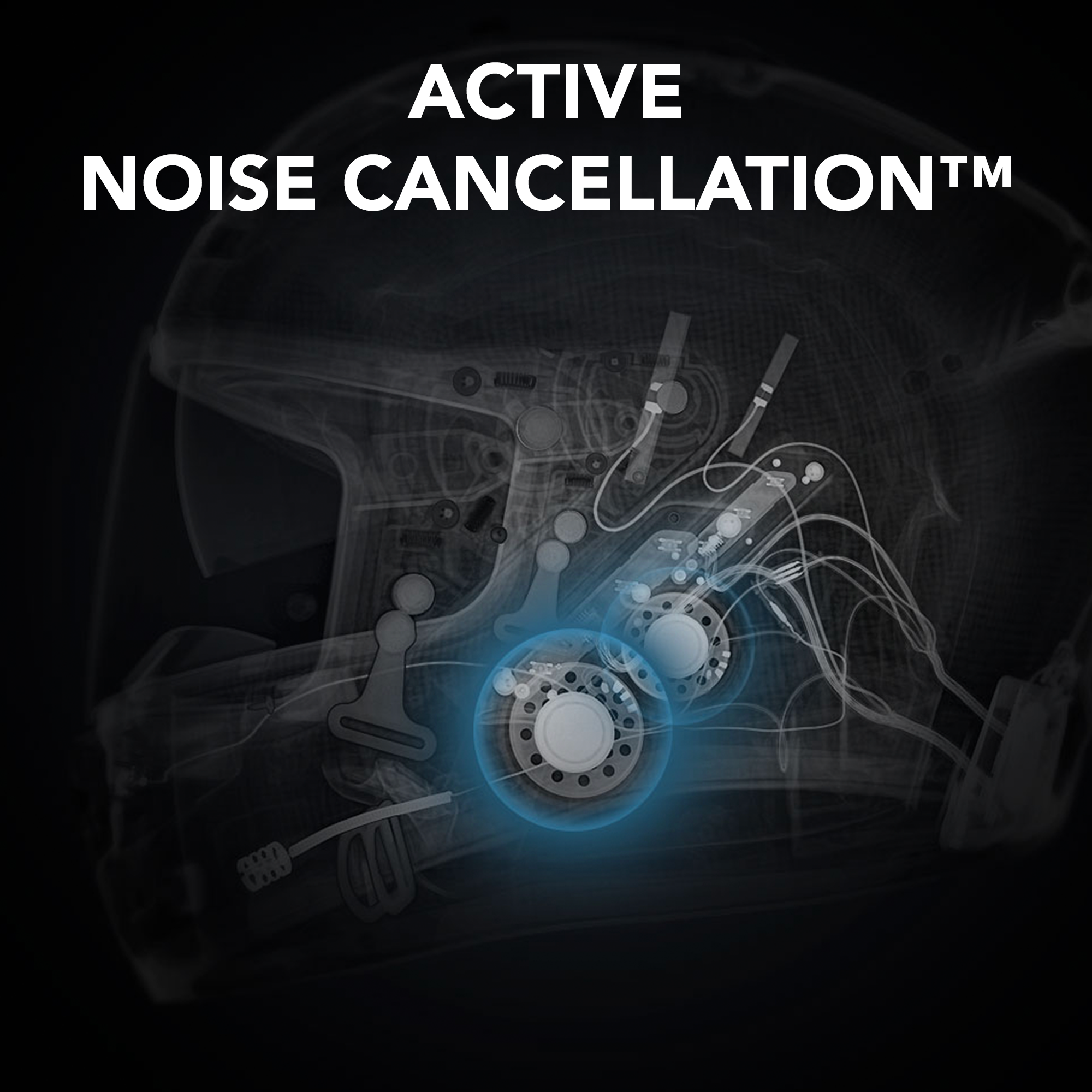 Casco Integrale da Moto Phantom ANC con Sistema di Comunicazione Integrato con Cancellazione Attiva del Rumore