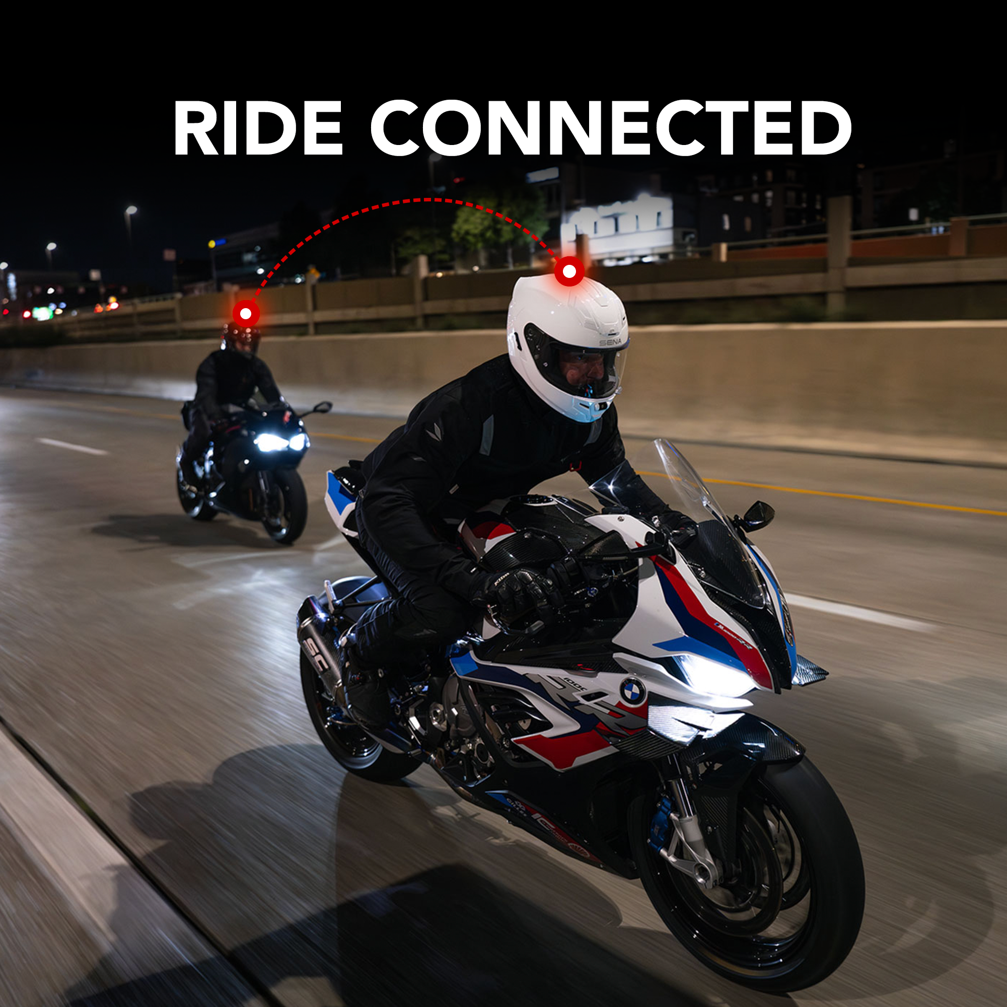 Casco Integrale da Moto Phantom ANC con Sistema di Comunicazione Integrato con Cancellazione Attiva del Rumore