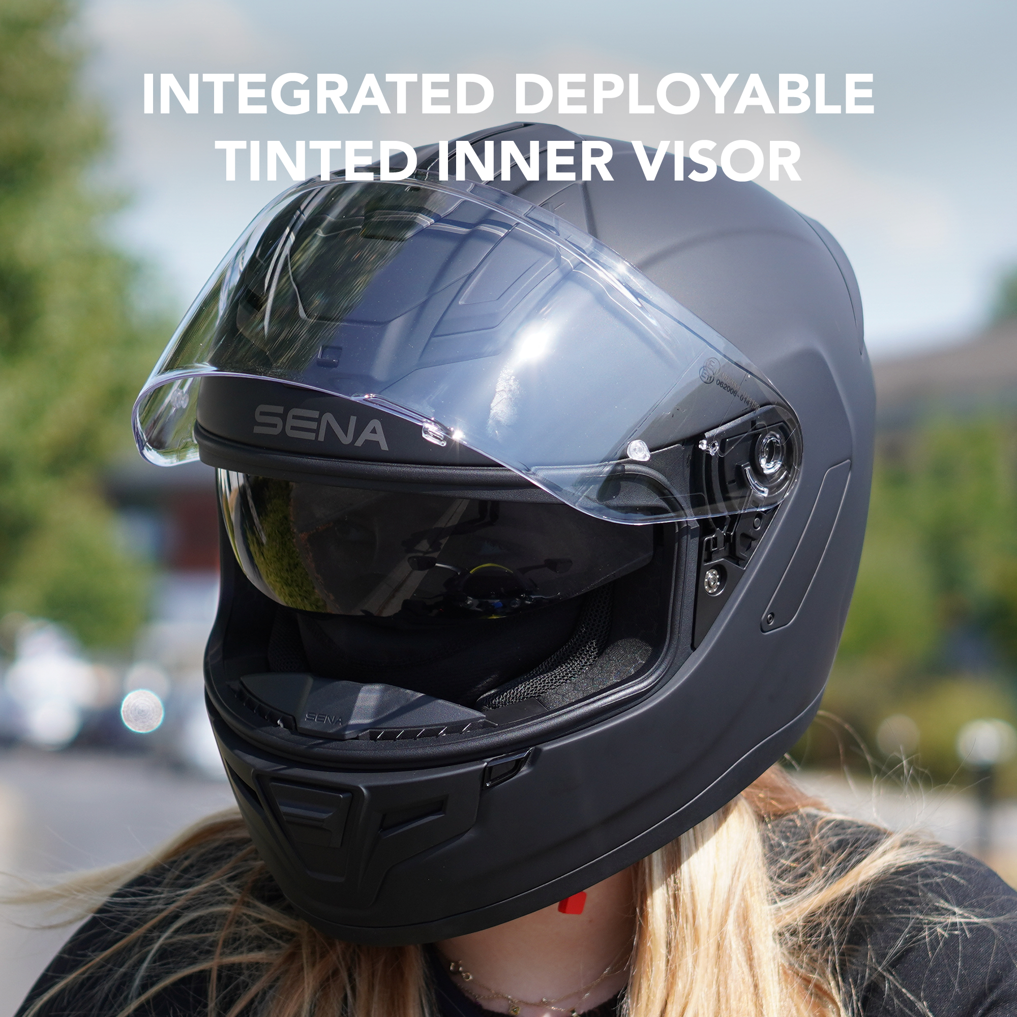 PHANTOM UNPLUGGED Full-face Premium Motorcycle Helmet with Fiberglass Composite Shell