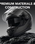 PHANTOM XB Full-face Motorcycle Helmet with Integrated Communiation System Featuring Extreme Bass