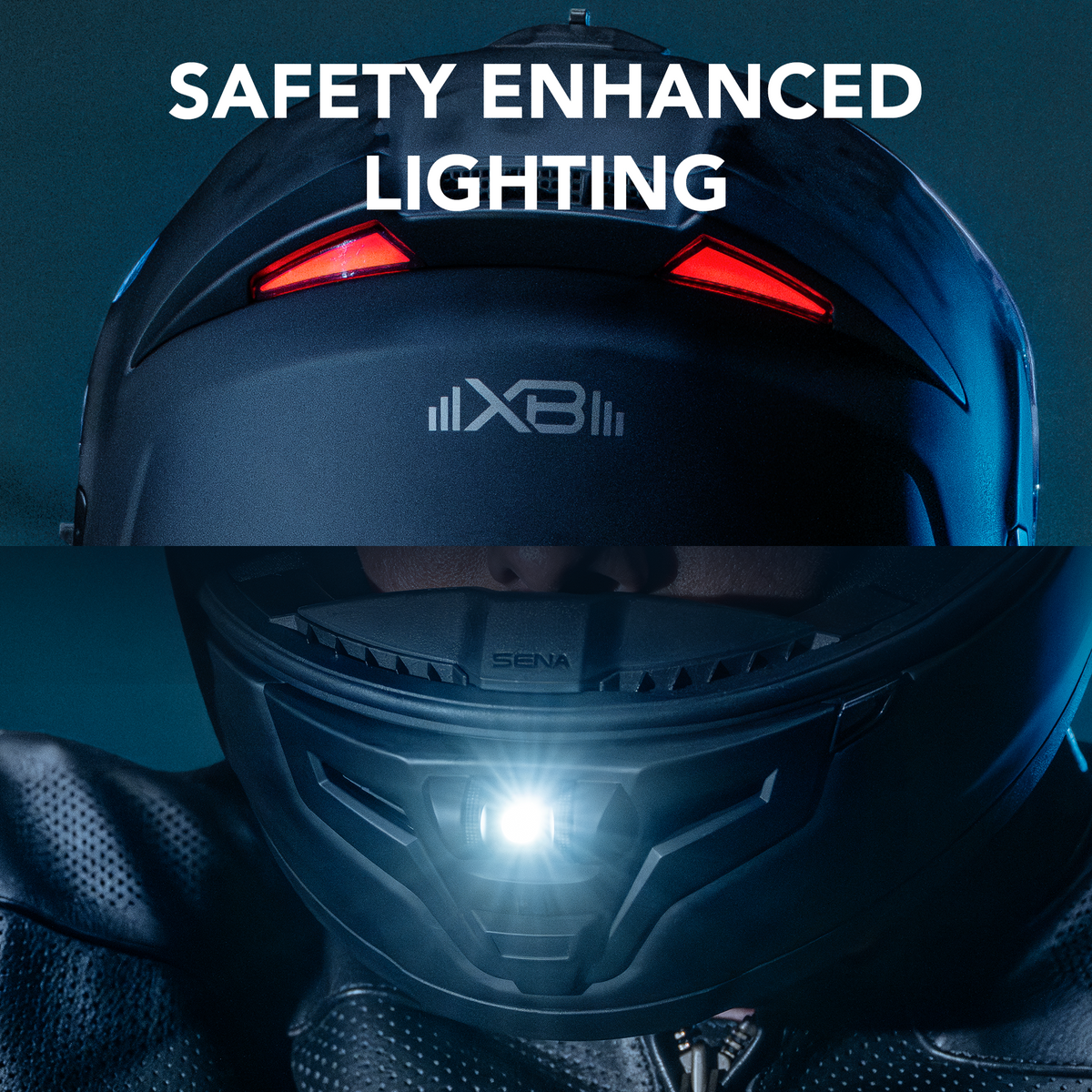PHANTOM XB Full-face Motorcycle Helmet with Integrated Communiation System Featuring Extreme Bass