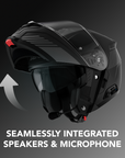 SPECTER Casco Modular Inteligente de Comunicación para Motocicleta con Intercomunicador Mesh