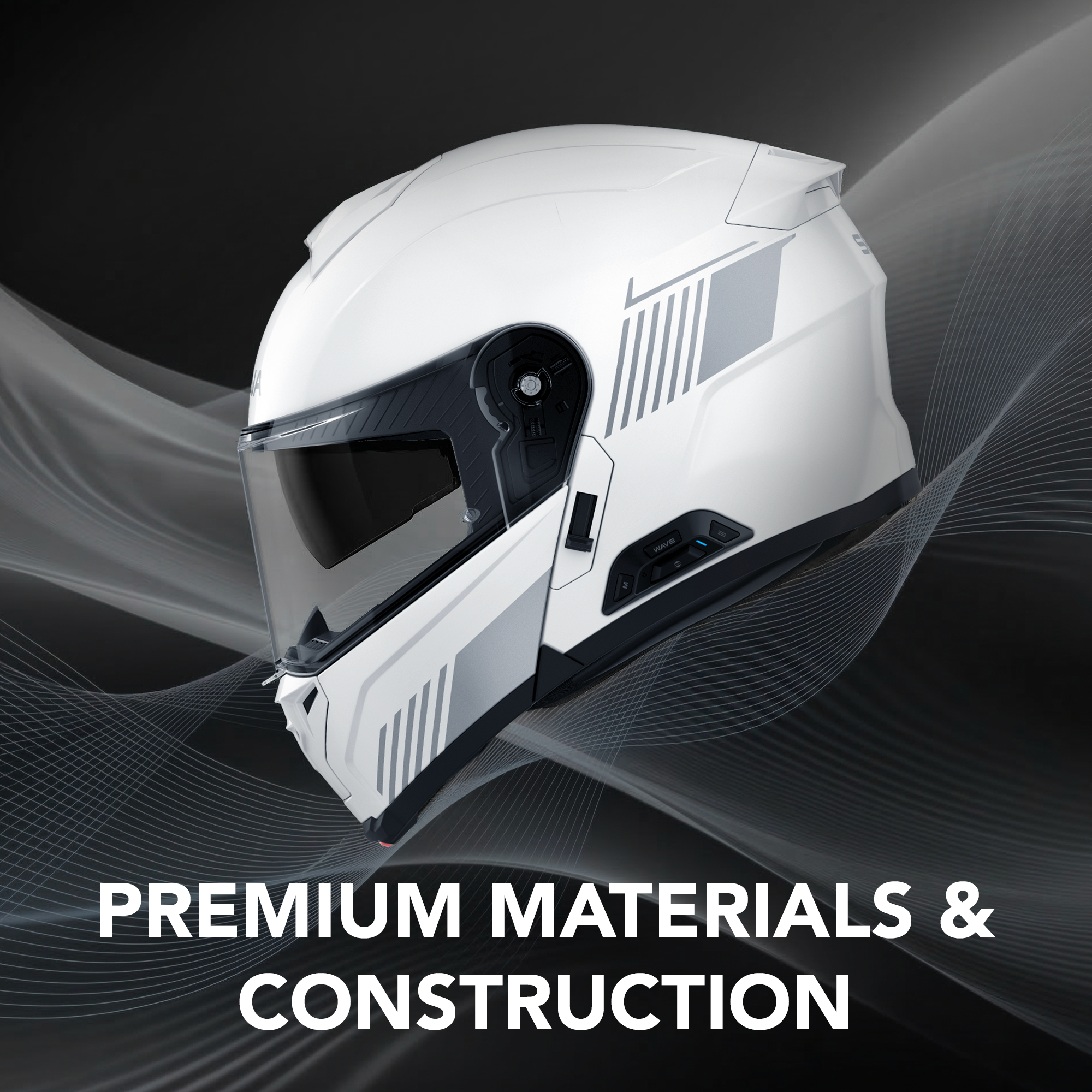 SPECTER Casco Modular Inteligente de Comunicación para Motocicleta con Intercomunicador Mesh